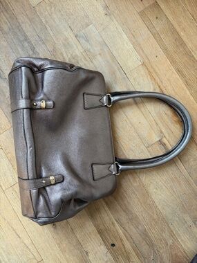 Silver MAX MARA Leather Tote Handbag